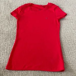 Ladies Tommy Hilfiger dark red tshirt xs